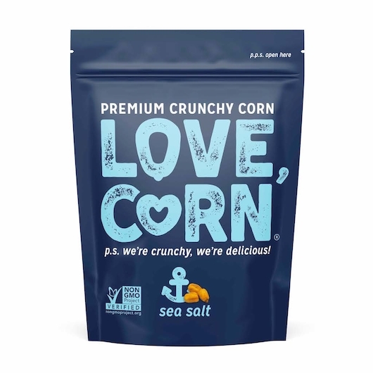 Love Corn Sea Salt Crunching Corn - Sharing Bag, 4 Ounce -- 12 per case