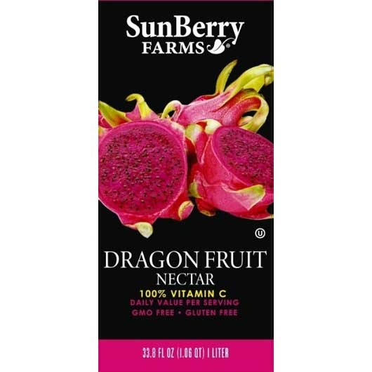 Sunberry Farms Dragon Fruit Nectar, 33.81 Fluid Ounce -- 12 per case