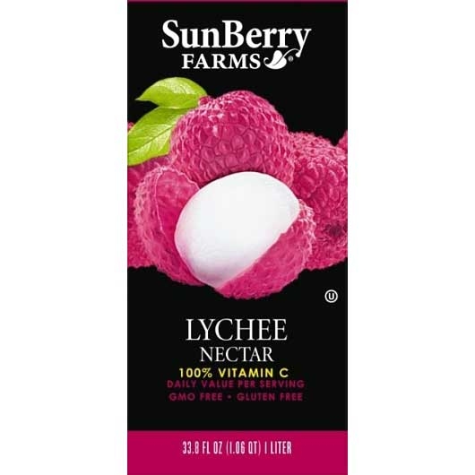 Sunberry Farms Lychee Nectar, 33.81 Fluid Ounce -- 12 per case