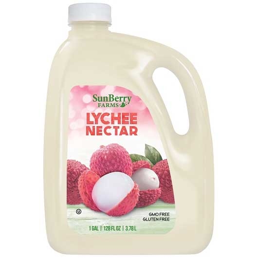 Sunberry Farms Lychee Nectar Juice Drink, 128 Fluid Ounce -- 4 per case