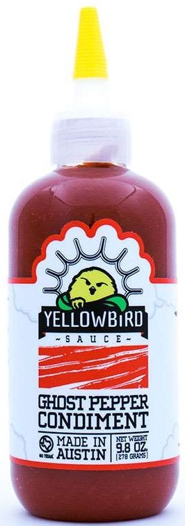 Yellowbird Ghost Pepper Condiment Sauce, 9.8 ounce -- 6 per case