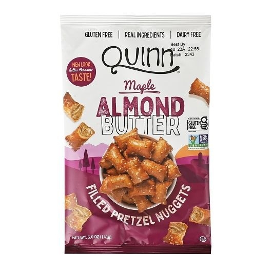 Quinn Maple Almond Butter Filled Pretzel Nuggets, 5 Ounce -- 8 per case