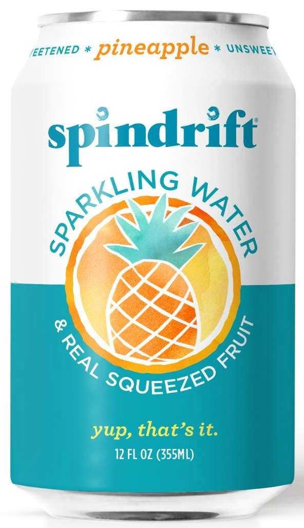 Spindrift Pineapple Sparkling Water, 12 Fluid Ounce -- 24 per case
