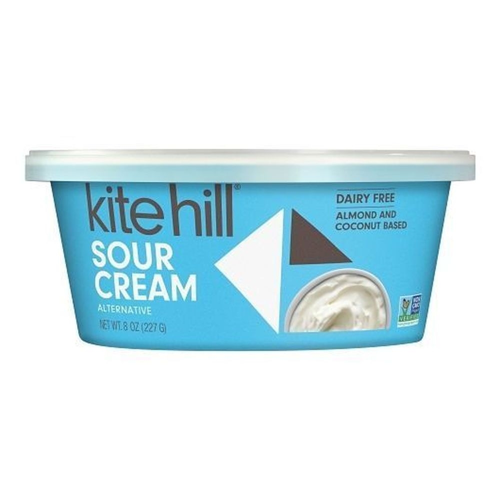 Kite Hill Dairy Free Hill Sour Cream, 8 Ounce -- 6 per case