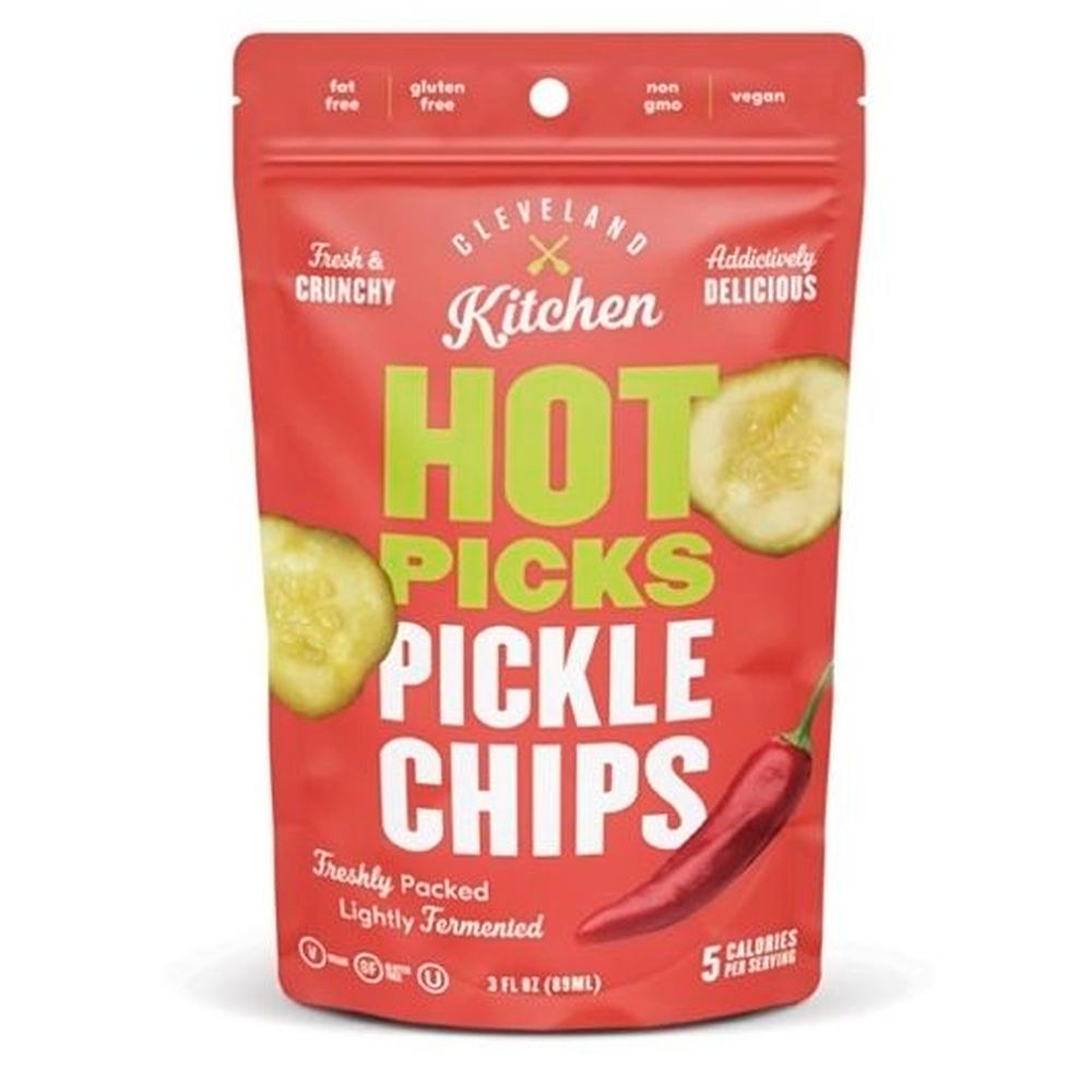 Cleveland Kraut Hot Picks Pickle Chip, 3 Ounce -- 12 per case