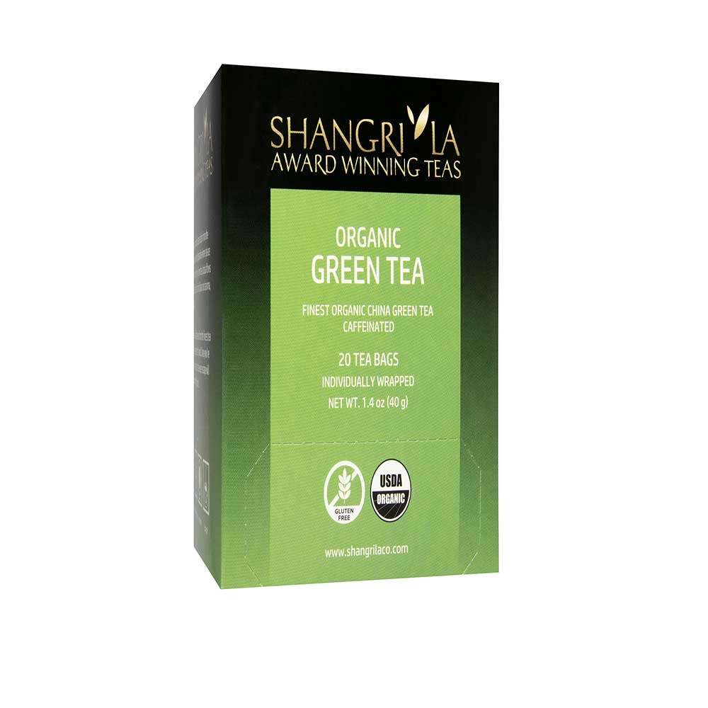 Shangri La Organic Premium Green, 20 count per pack -- 6 per case
