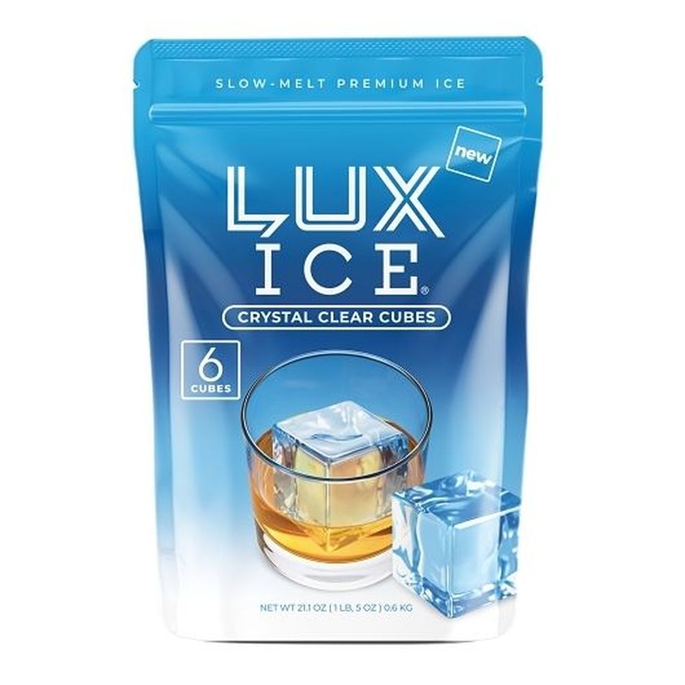 Lux Ice Crystal Clear Cubes, 6 count -- 6 per case