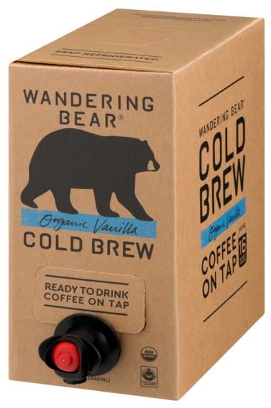 Wandering Bear Vanilla Cold Brew Coffee, 96 Fluid Ounce -- 3 per case
