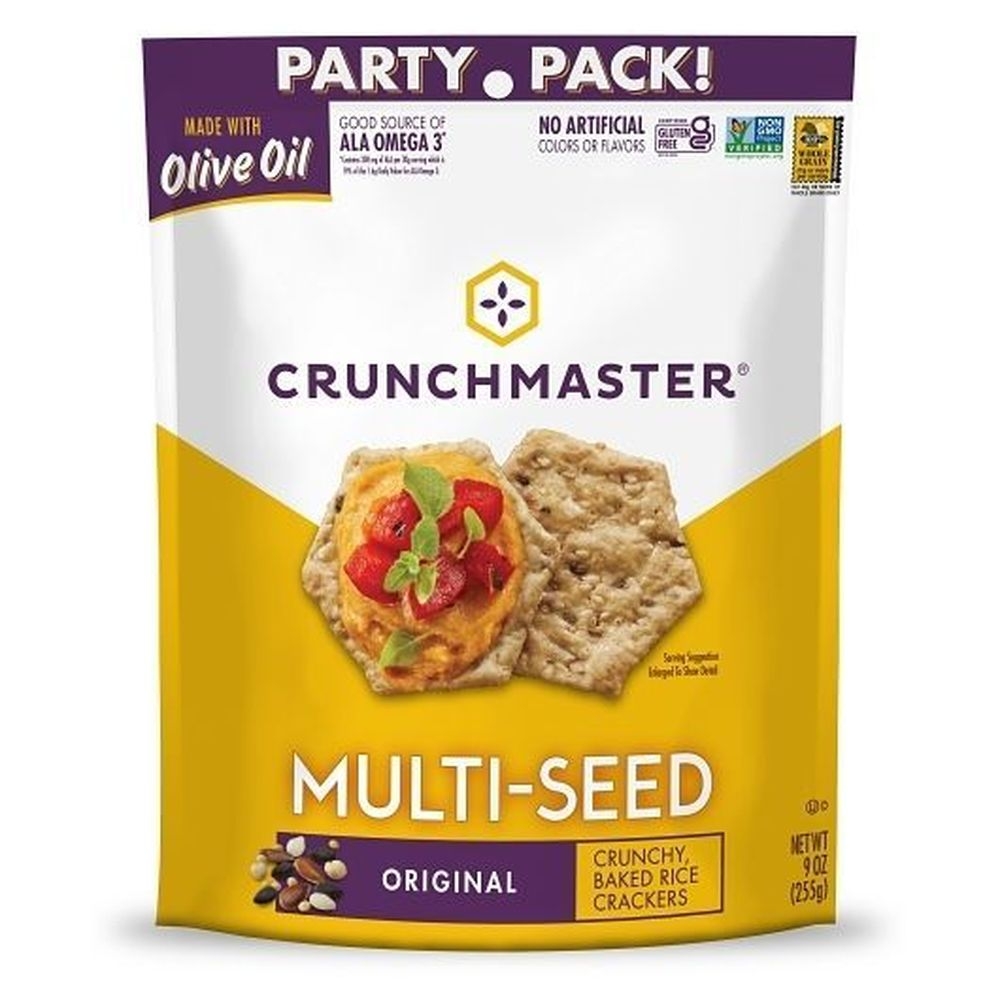 Crunchmaster Original Multi-Seed Crunchy Baked Rice Crackers, 9 Ounce -- 12 per case