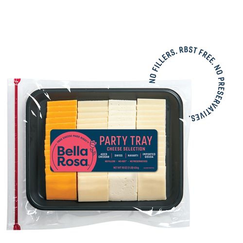 Bella Rosa Cheese Selection Party Tray, 1 Pound -- 12 per case
