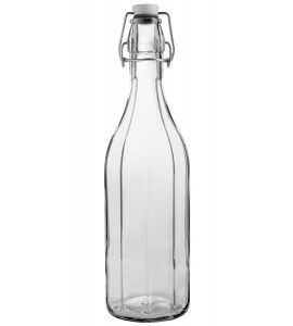 Arcoroc Pitchers Paneled Swing Top Bottle, 25.25 Ounce -- 6 per case.