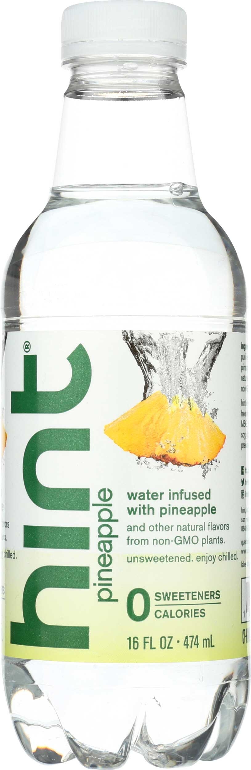 Hint Pineapple Infused Water, 16 Fluid Ounce -- 12 per case