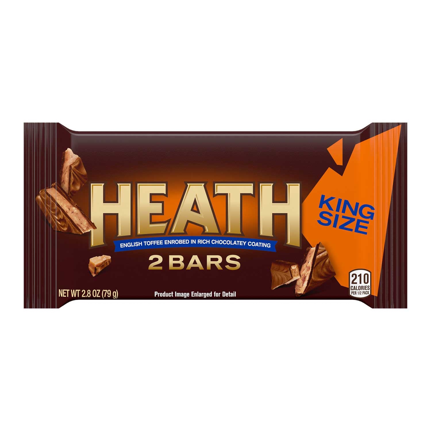 Heath King Size Milk Chocolate English Toffee Bar, 2.8 Ounce -- 72 per case