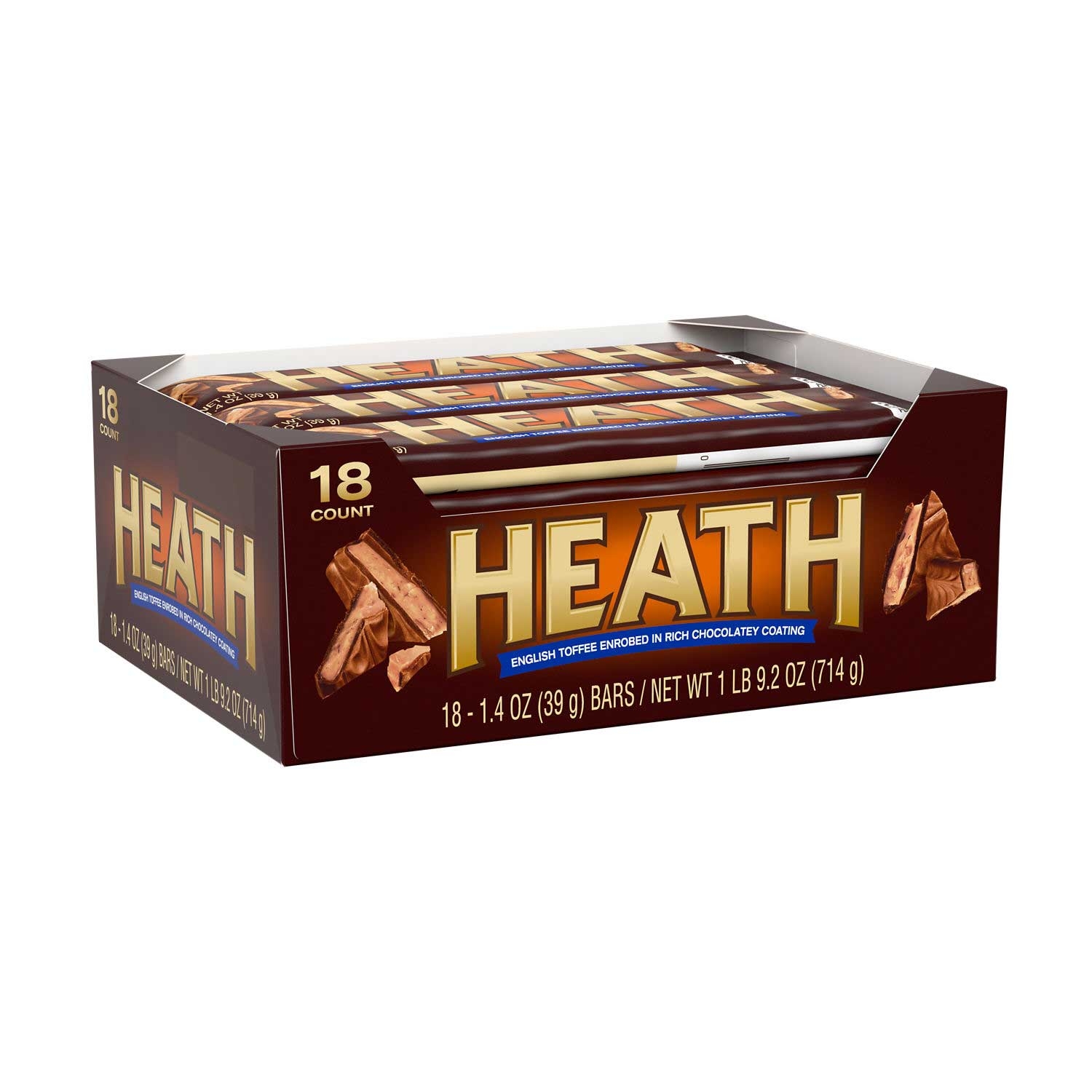 Heath Individually Wrapped Milk Chocolate English Toffee Candy Bar, 1.4 Ounce -- 432 per case