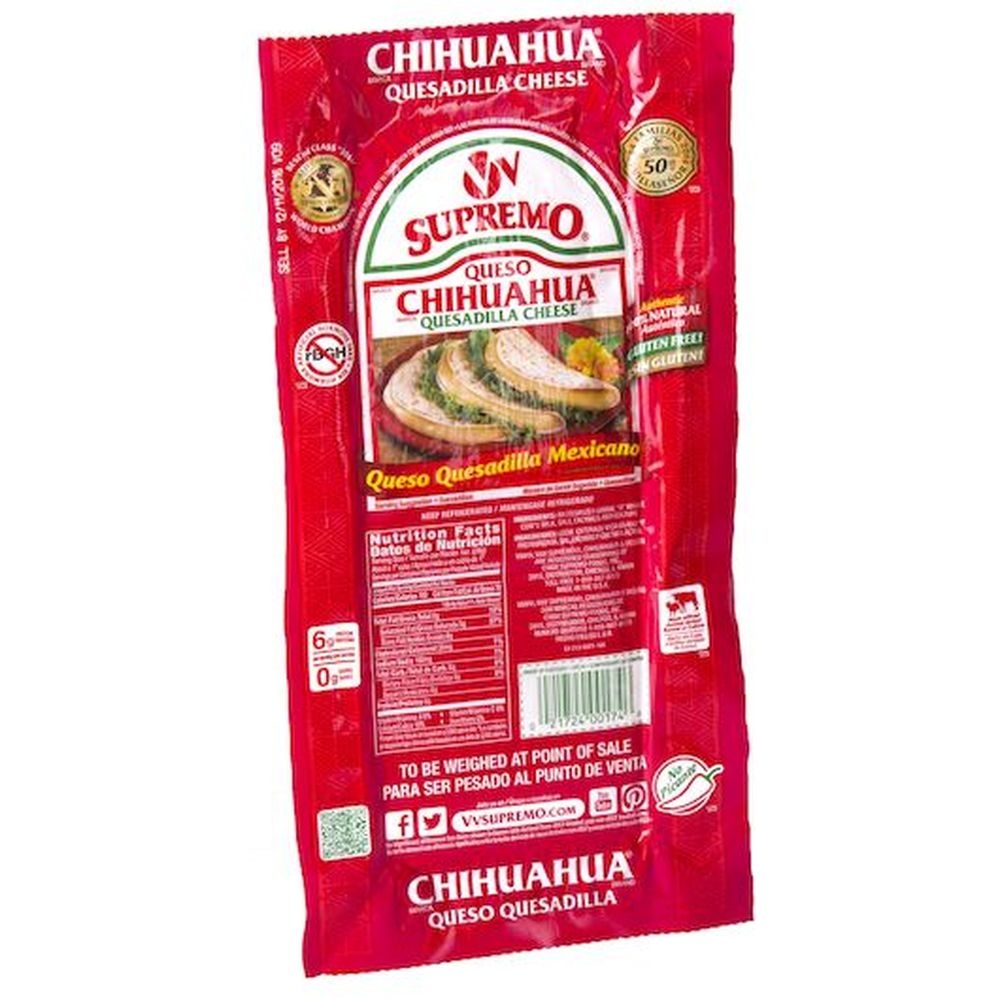 V and V Supremo Queso Chihuahua, 5.6 Pound -- 2 per case