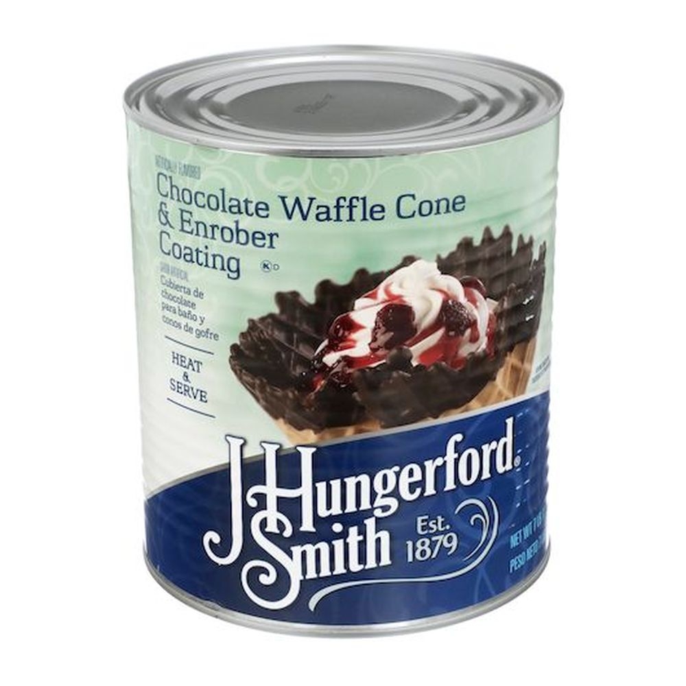 Jhs Chocolate Waffle Cone and Enrober Coating, 123 Ounce -- 3 per case