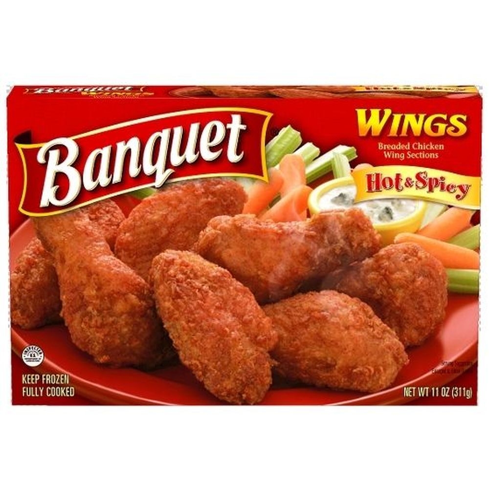 Banquet Hot and Spicy Wings, 11 Ounce -- 12 per case.