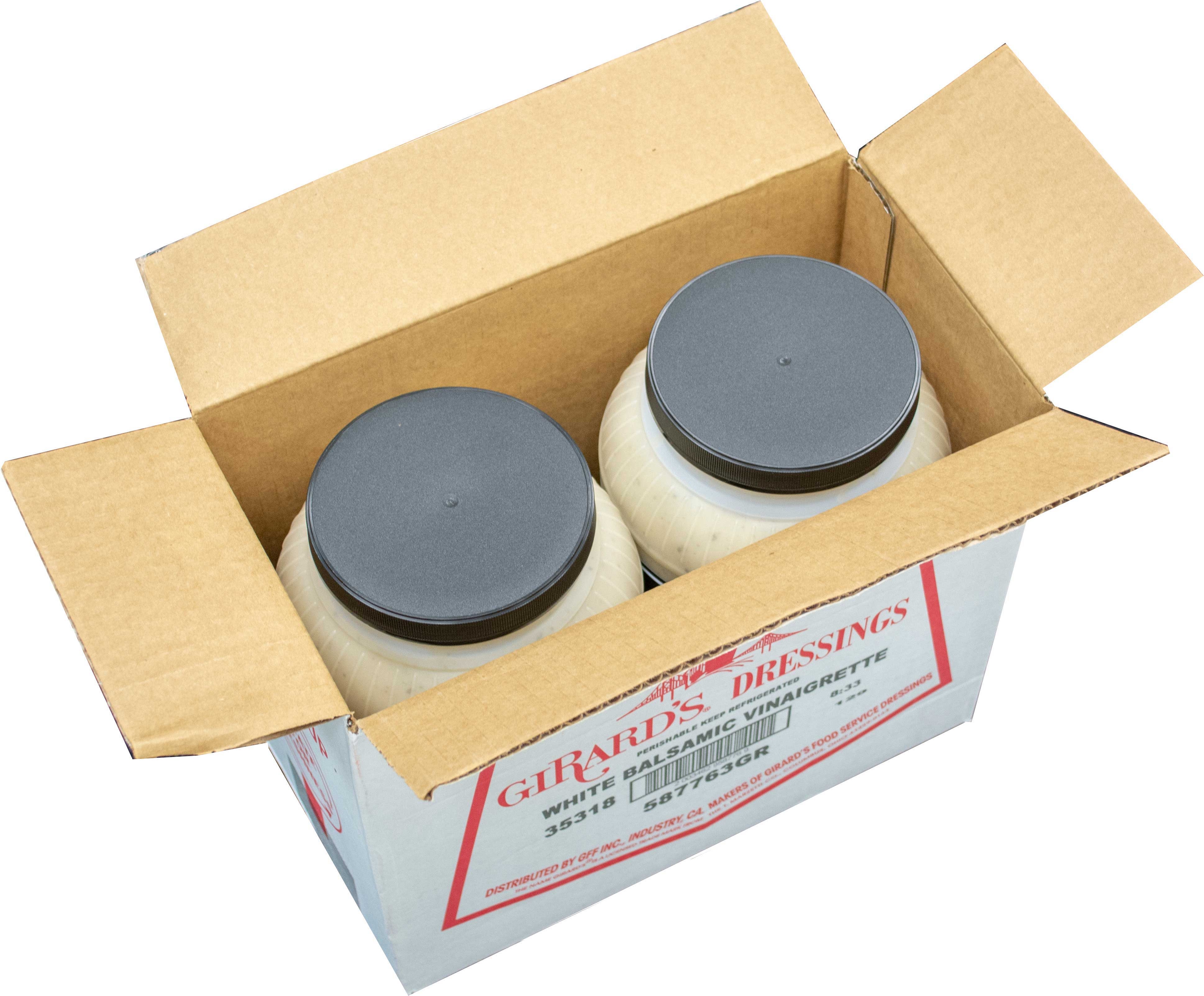 Girards Dressing Au Naturel White Balsamic Vinaigrette Dressing, 1 Gallon -- 2 per case.