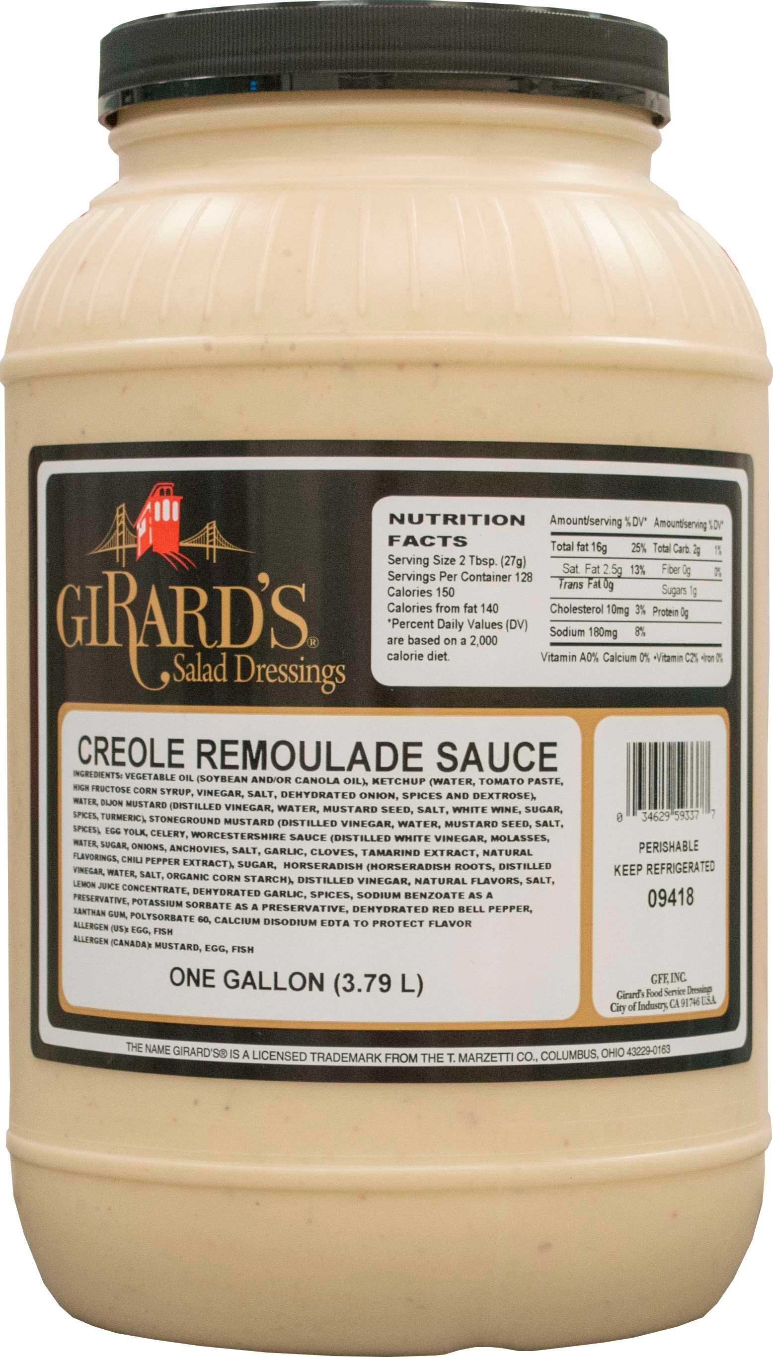 Girards Dressing Creole Remoulade Sauce, 1 Gallon -- 2 per case.