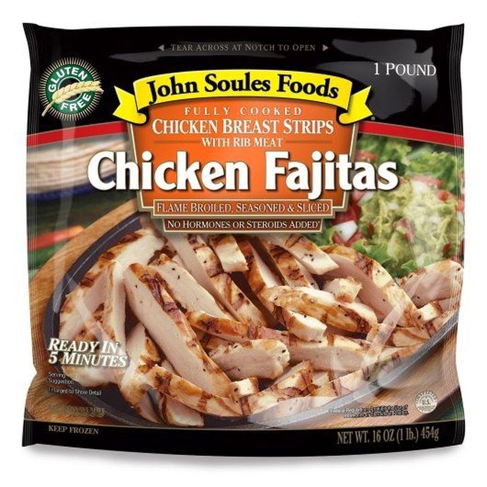 John Soules Foods Fully Cooked Chicken Fajita, 16 Ounce -- 6 per case