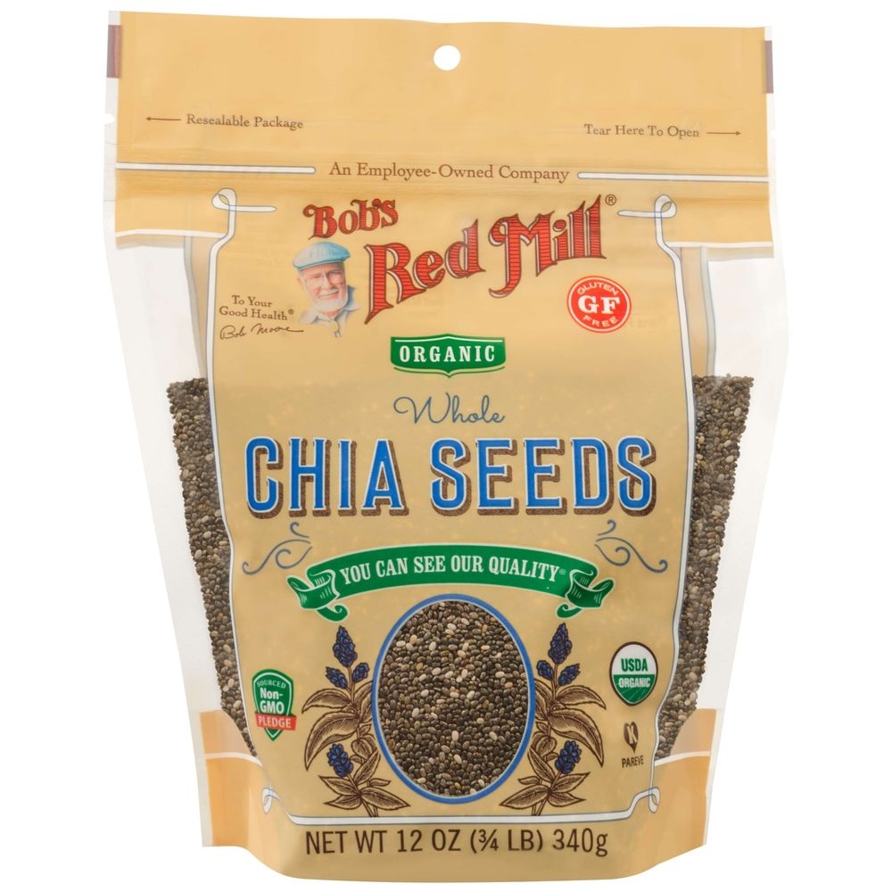 Bobs Red Mill Organic Chia Seeds, 12 Ounce -- 5 per case