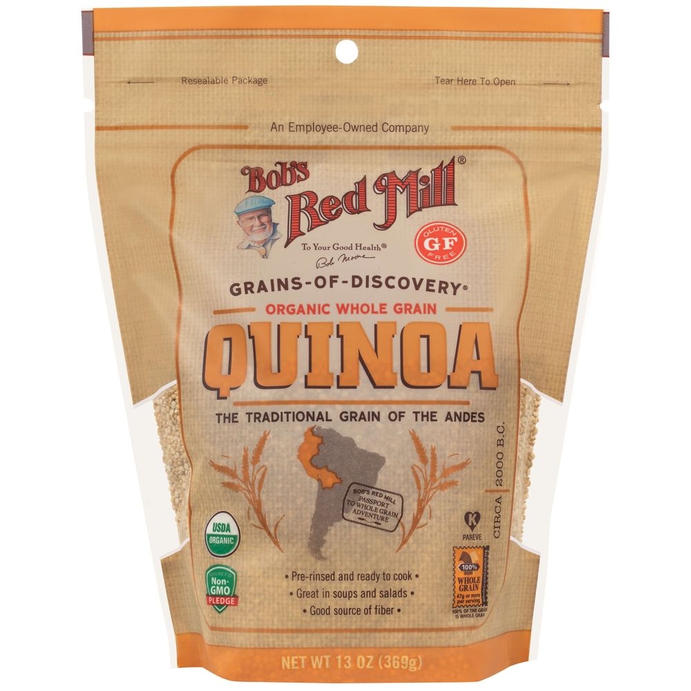 Bobs Red Mill Organic White Quinoa, 13 Ounce -- 5 per case