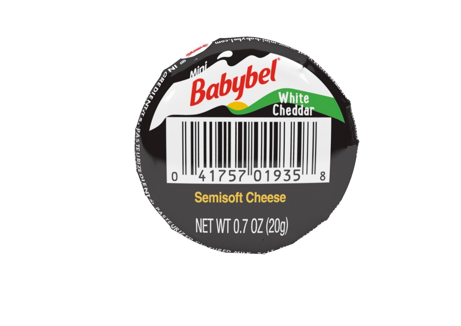 Mini Babybel White Cheddar Cheese, 0.7 Ounce -- 30 per case.