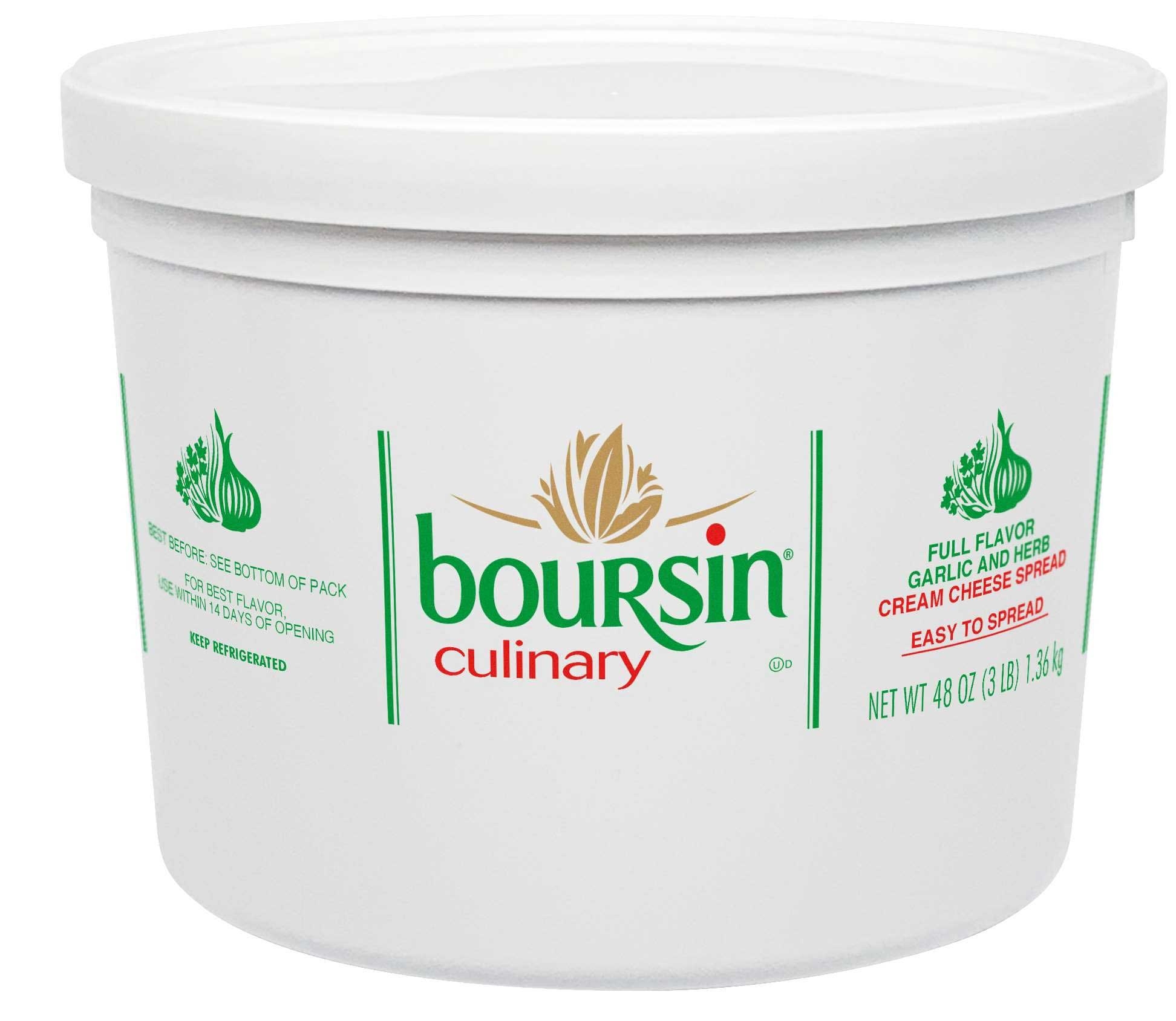 Boursin Garlic and Herb Cream Cheese Spread, 48 Ounce -- 3 per case