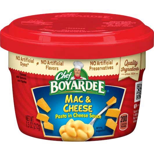 Chef Boyardee Microwave Macaroni and Cheese Pasta in Cheese Sauce, 7.5 Ounce -- 12 per case