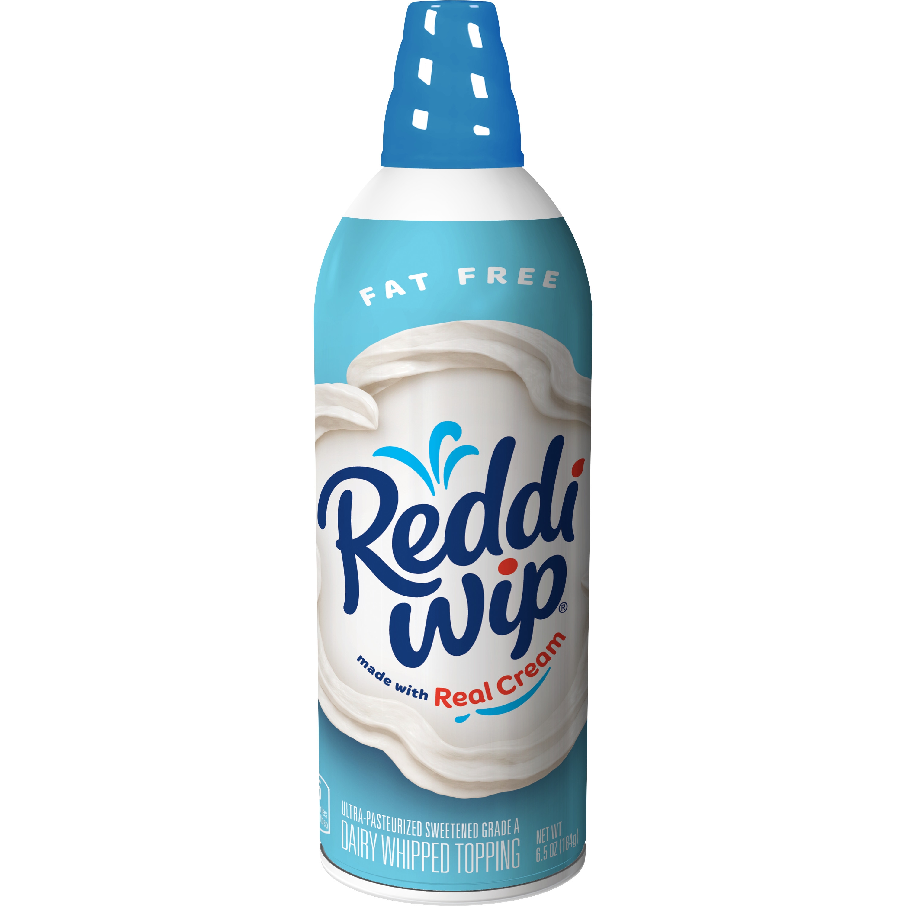 Reddi-Wip Fat Free Whipped Topping, 6.5 Ounce -- 12 per case.