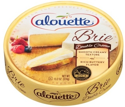 Alouette Plain Brie Cheese, 13.2 Ounce -- 6 per case.
