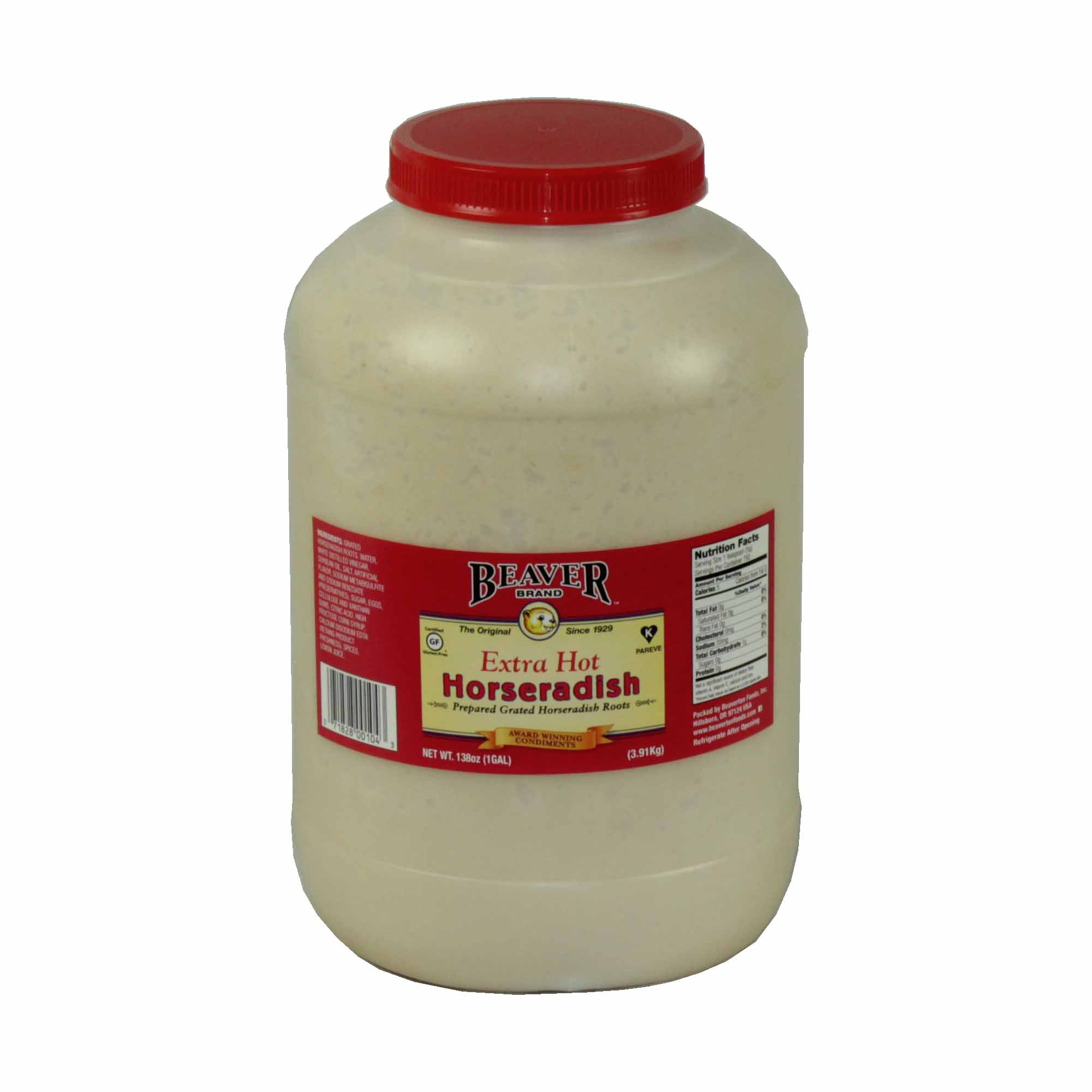 Beaver Extra Hot Horseradish, 139 Ounce -- 2 per case.