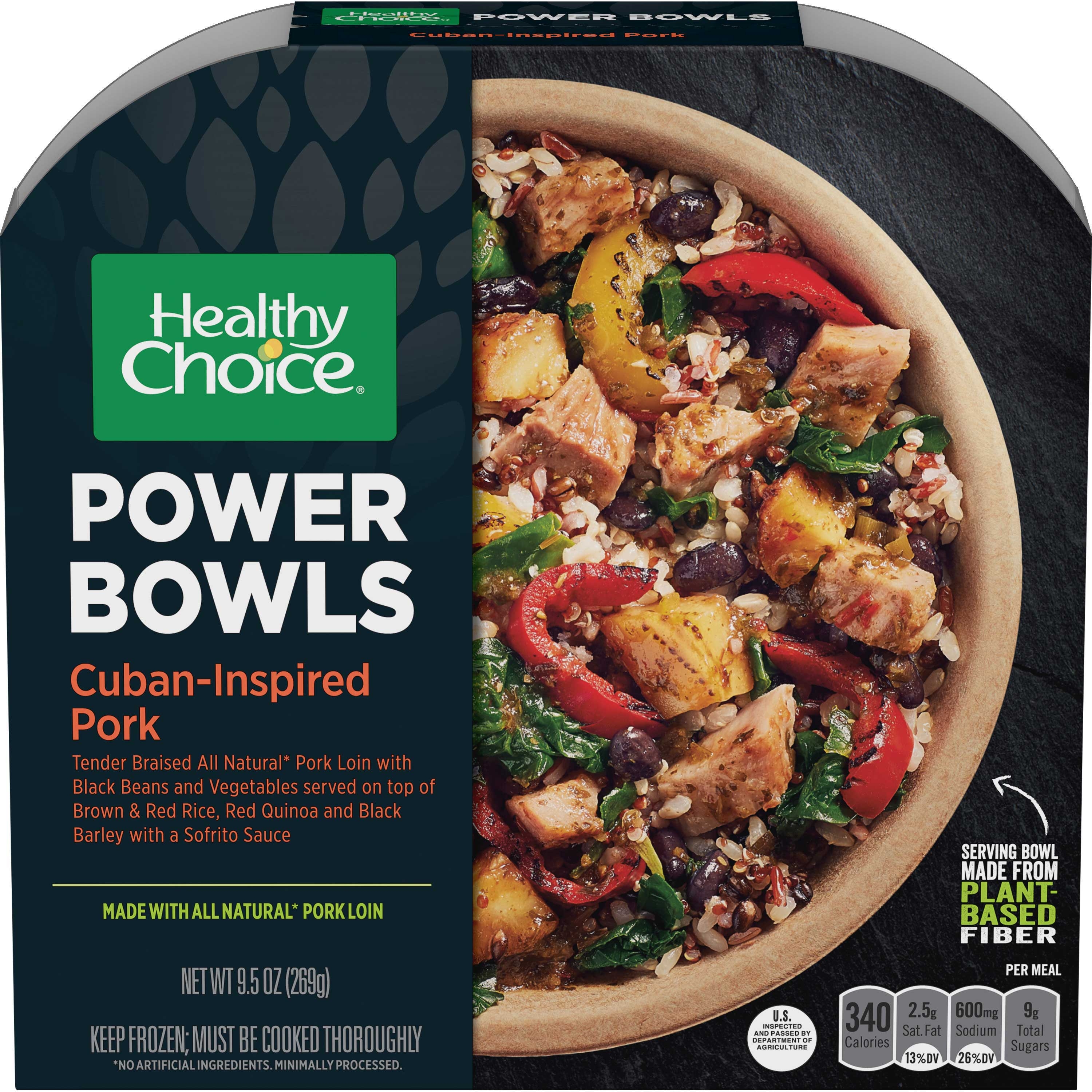 Healthy Choice Cuban Inspired Pork Power Bowl, 9.5 Ounce -- 8 per case.