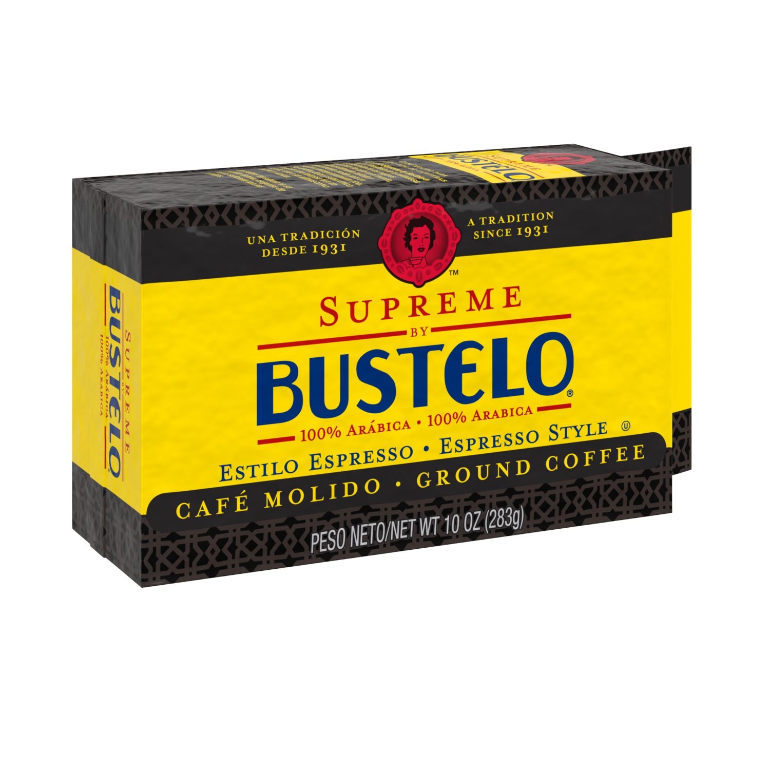 Bustelo Supreme Premium Ground Coffee, 10 Ounce -- 12 per case.