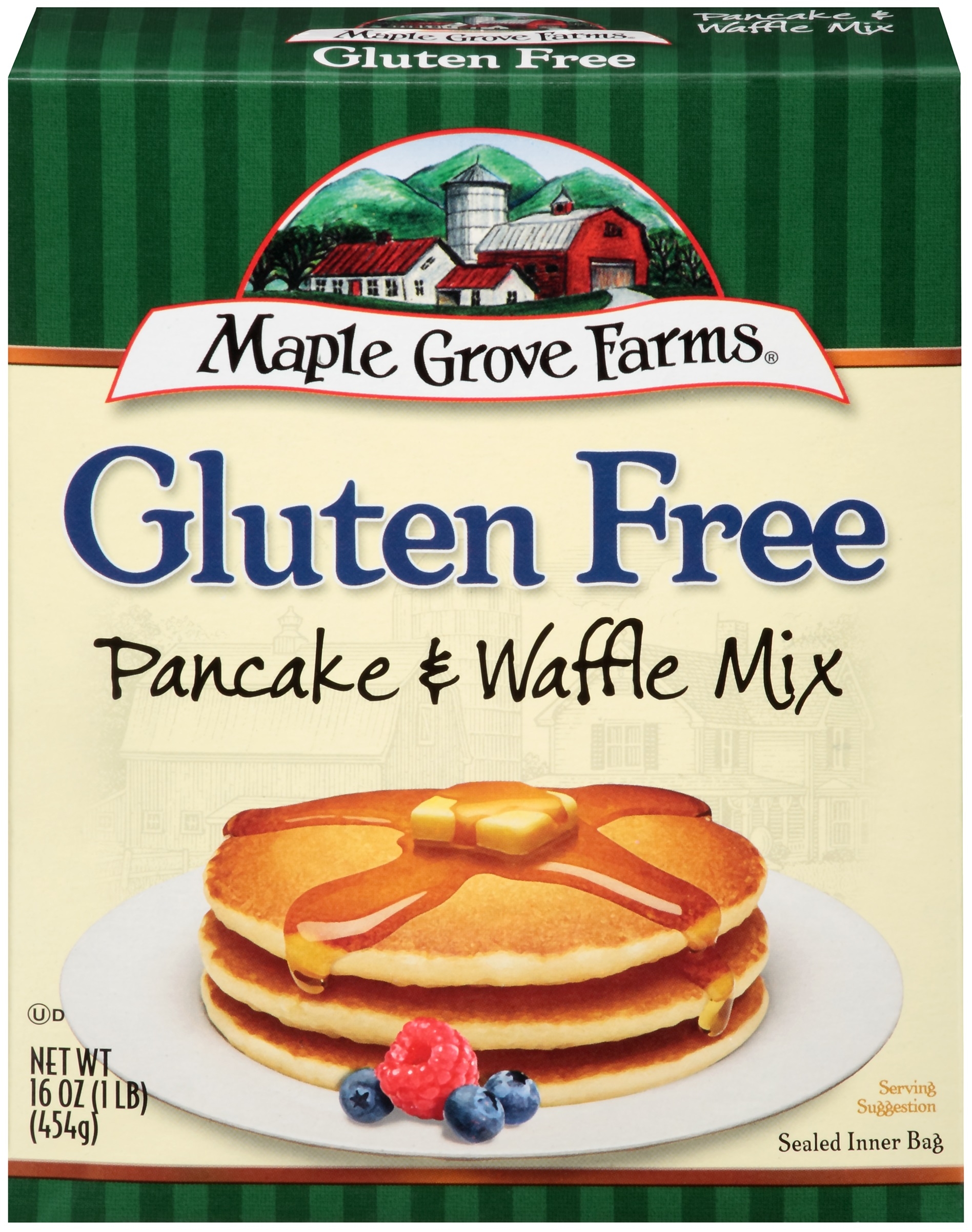 Maple Grove Gluten Free Pancake and Waffle Mix, 16 Ounce -- 8 per case.