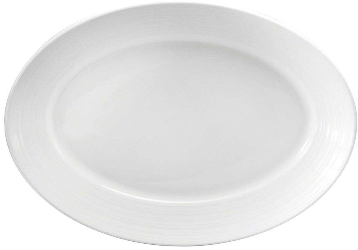 Oneida Fine Porcelain Oblong Undecorated Botticelli Platter, 14.5 inch -- 12 per case