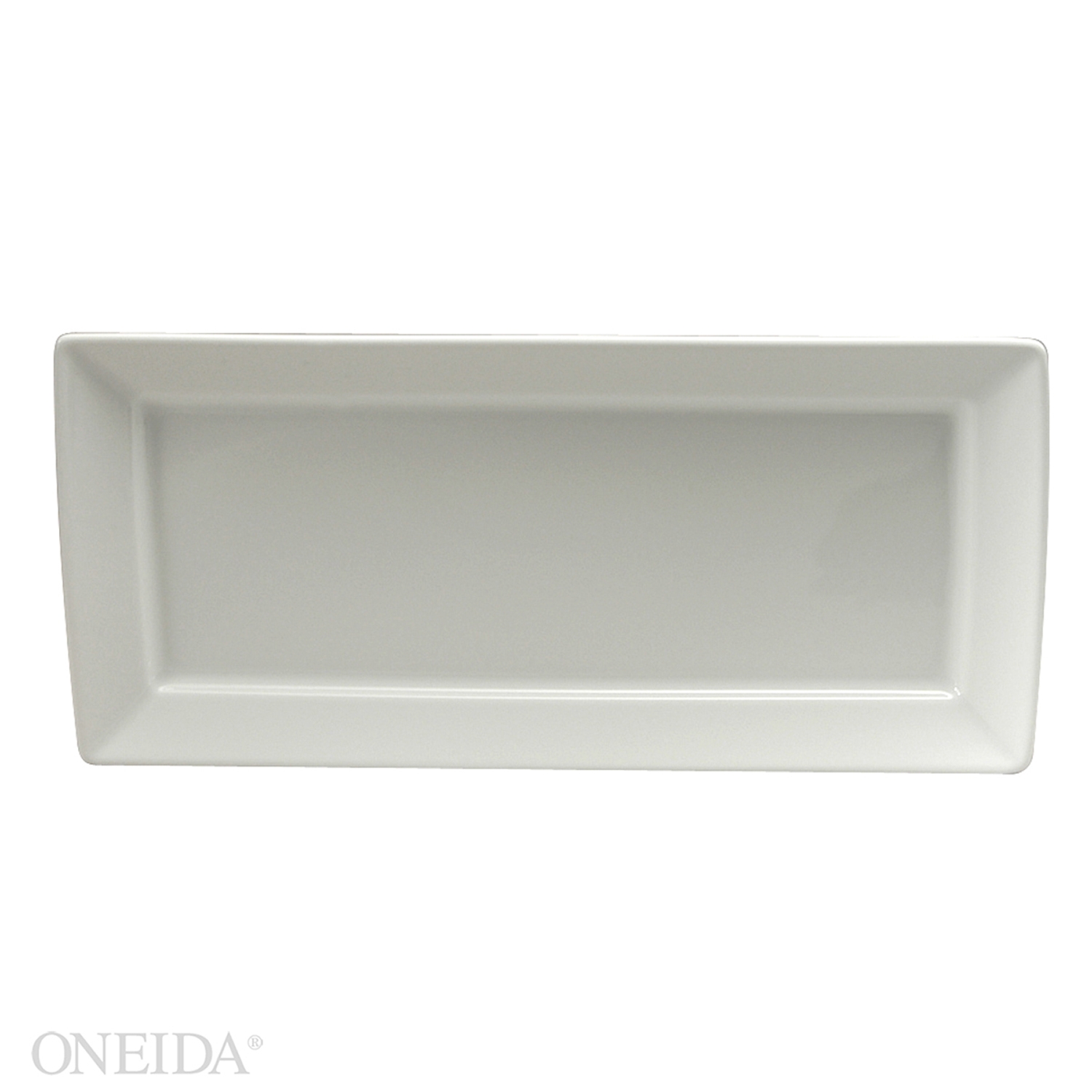 Oneida 4 Star Collection Sant Andrea Fusion Undecorated Rim Rectangle Platter, 11 3/8 x 7 inch -- 12 per case