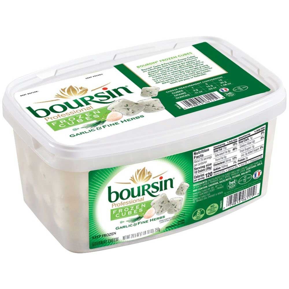 Boursin Garlic and Fine Herbs Cheese Cubes, 26.5 Ounce -- 4 per case