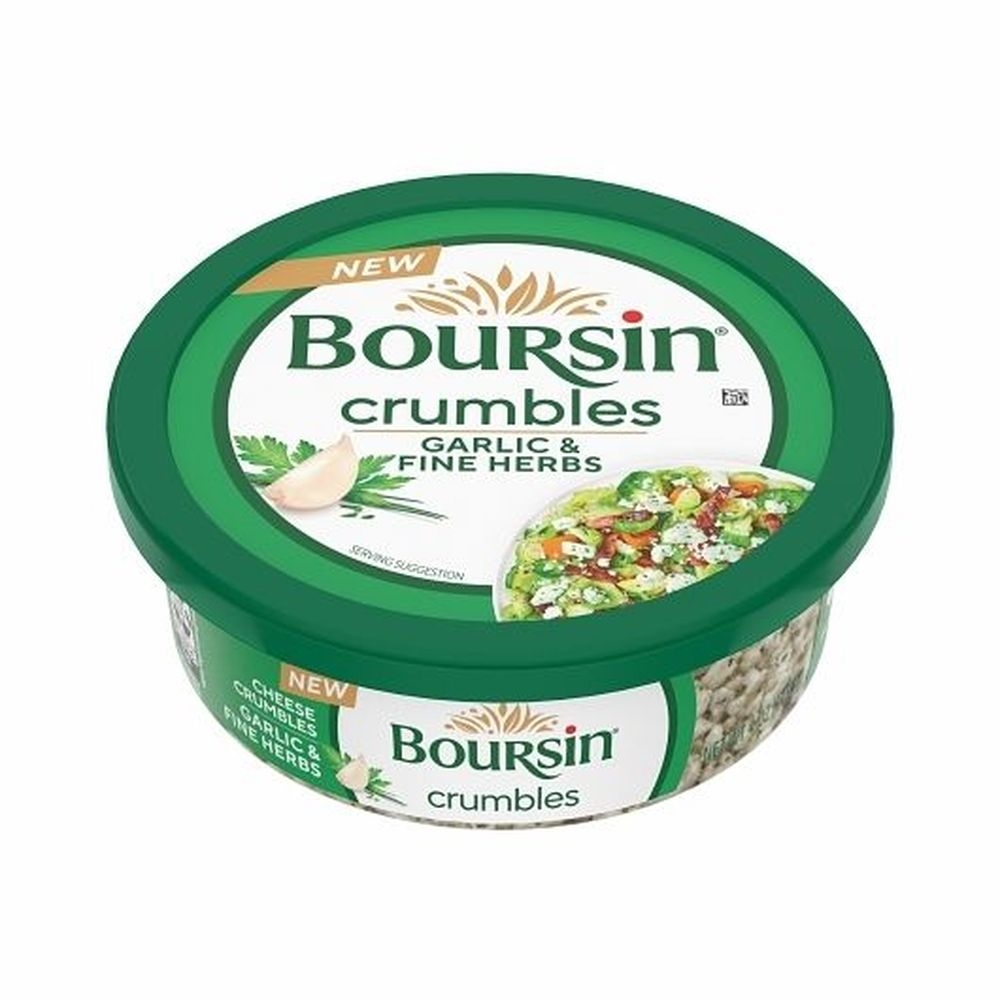 Boursin Garlic and Fine Herbs Cheese Crumbles, 4 Ounce -- 6 per case