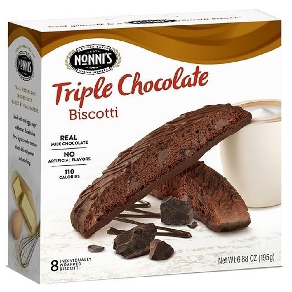 Nonnis Triple Milk Chocolate without Nuts Biscotti, 6.88 Ounce -- 6 per case