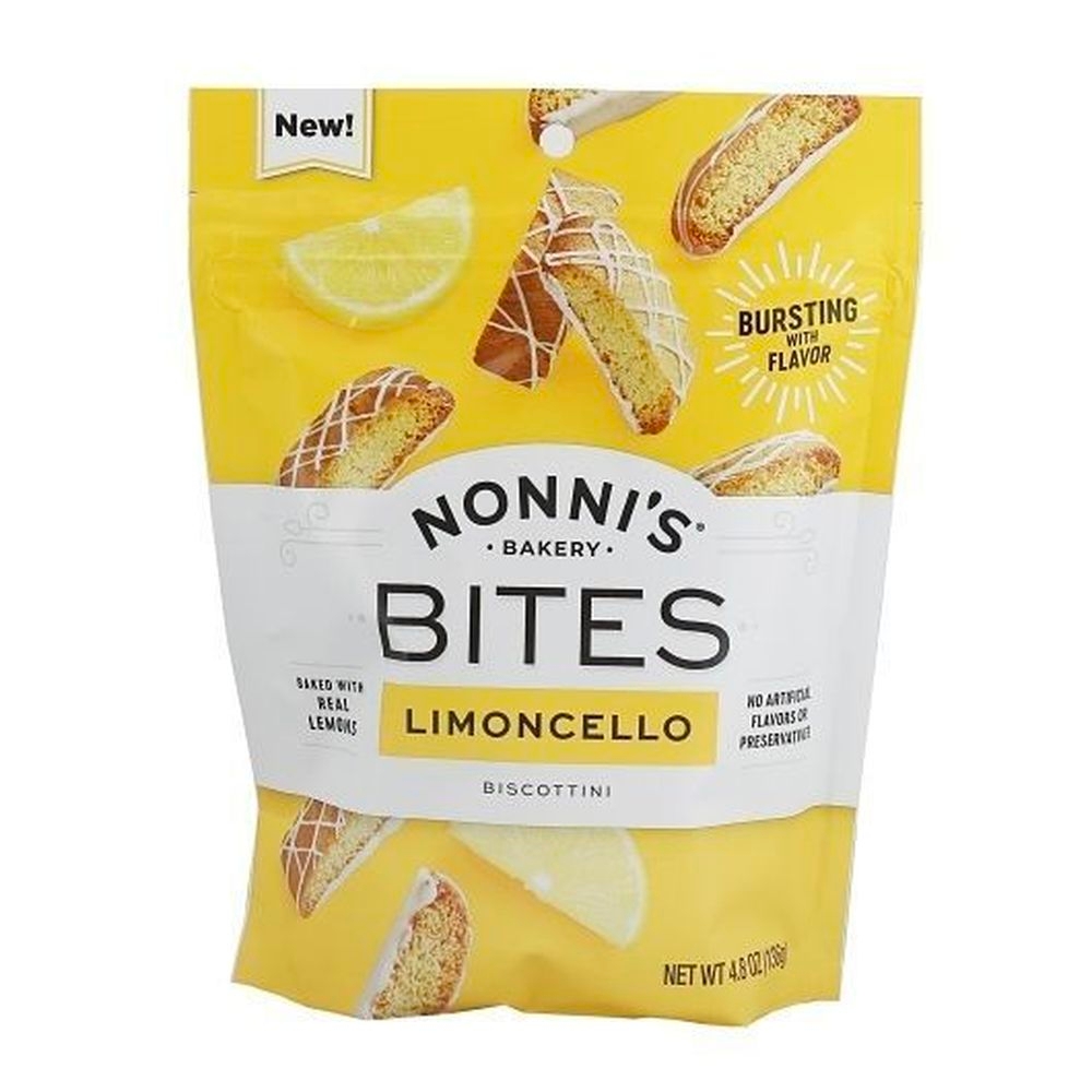 Nonnis Limoncello Biscottini Bites, 4.8 Ounce -- 6 per case