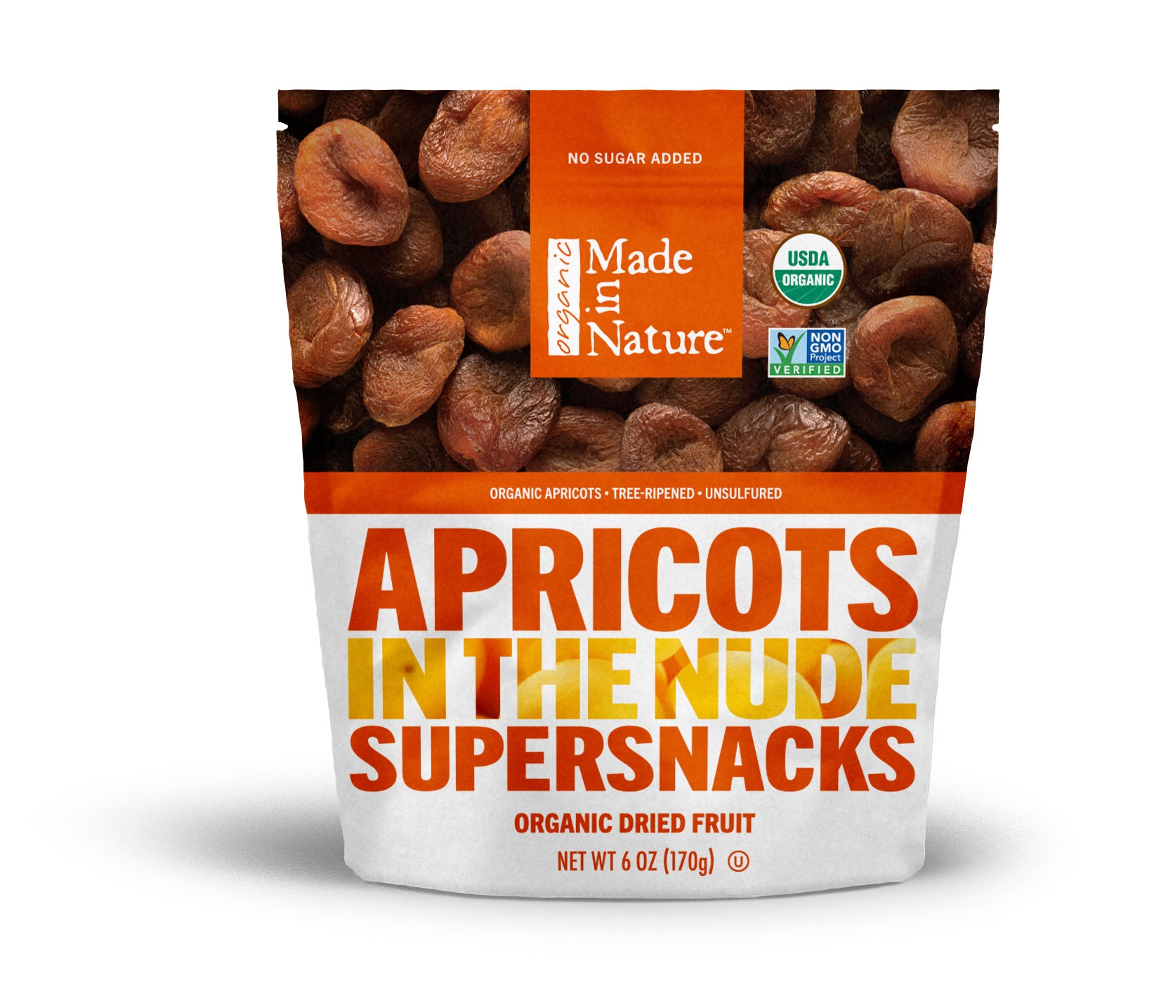 Made in Nature Apricot Dried Fruit, 6 Ounce -- 6 per case.
