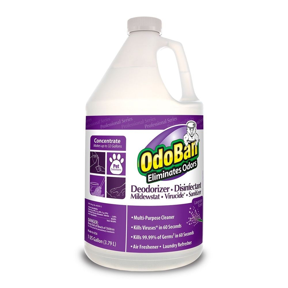 Clean Control OdoBan Lavender Deodorizer and Disinfectant Concentrate, 1 Gallon -- 4 per case