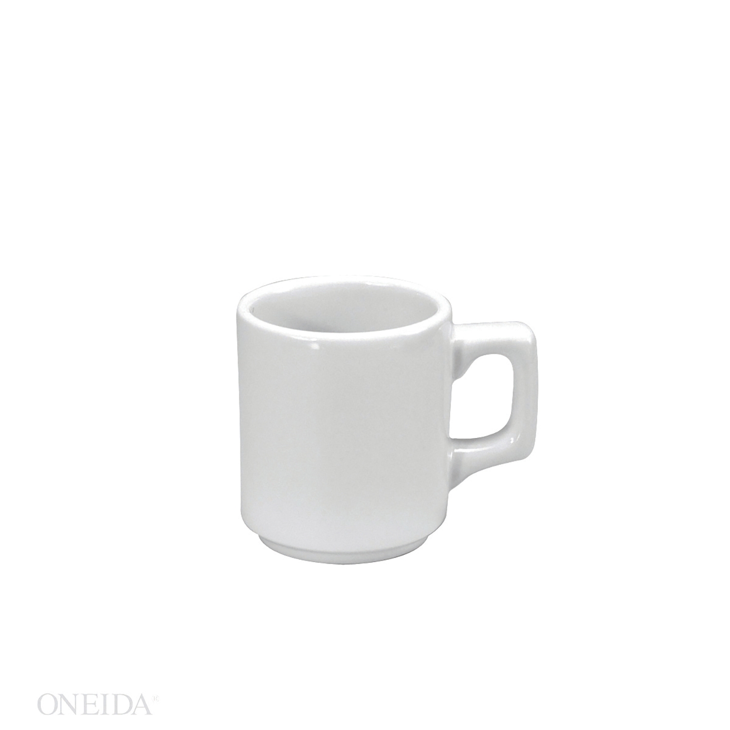 Buffalo Cream White Rolled Edge Undecorated Park Mug, 8 Ounce -- 36 per case.