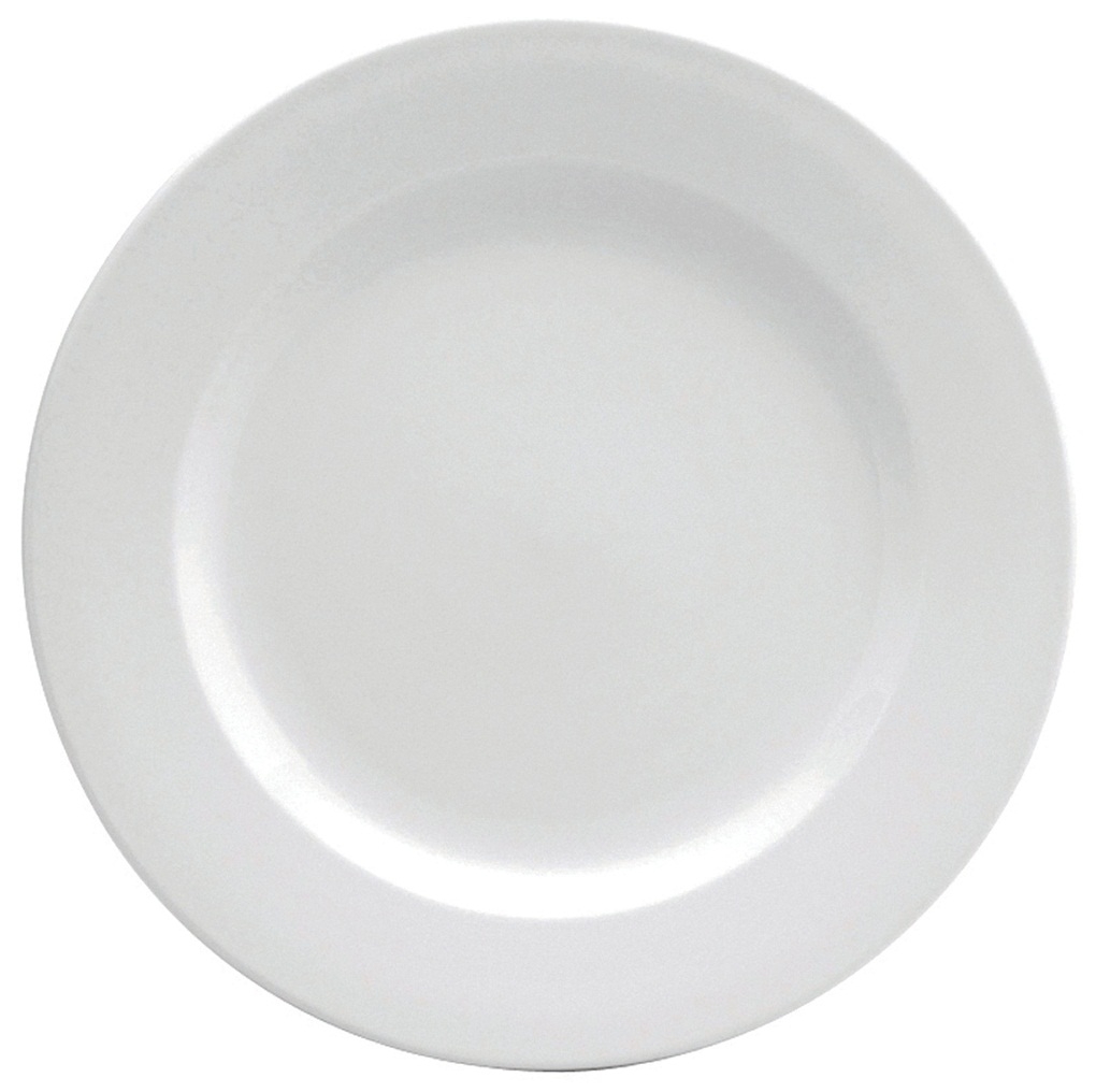 Buffalo Cream White Undecorated Rolled Edge Plate, 5 1/2 inch -- 36 per case