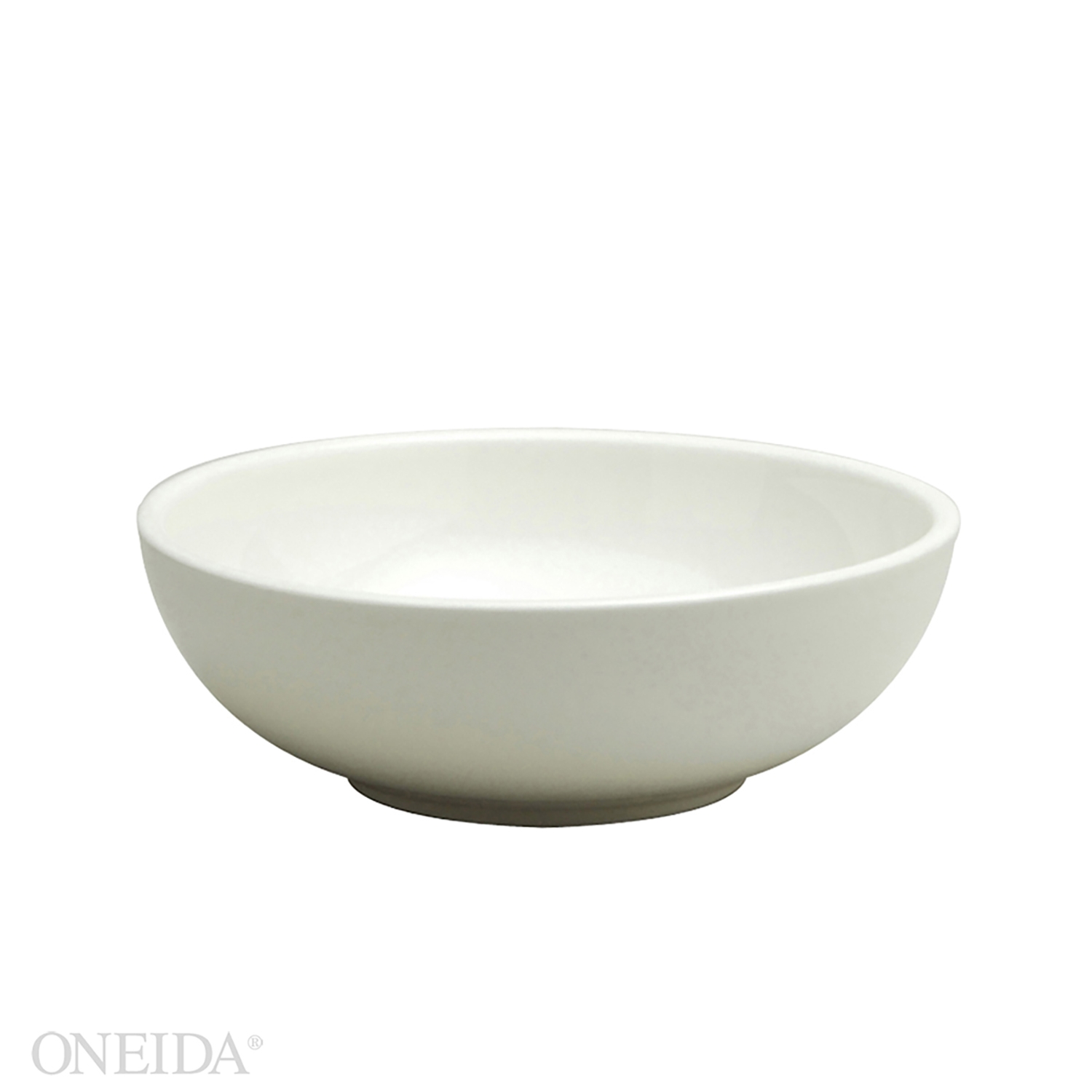 Buffalo Cream White Undecorated Rolled Edge Coupe Bowl, 48 Ounce -- 12 per case.