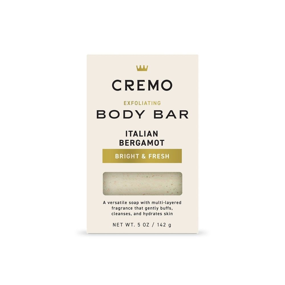Cremo Italian Bergamot Exfoliating Body Bar, 5 Ounce -- 12 per case