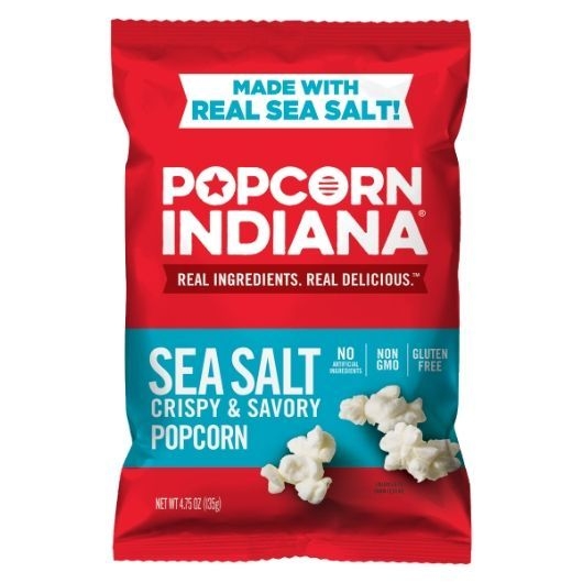 Popcorn Indiana Sea Salt Crispy and Savory Popcorn, 4.75 Ounce -- 12 per case