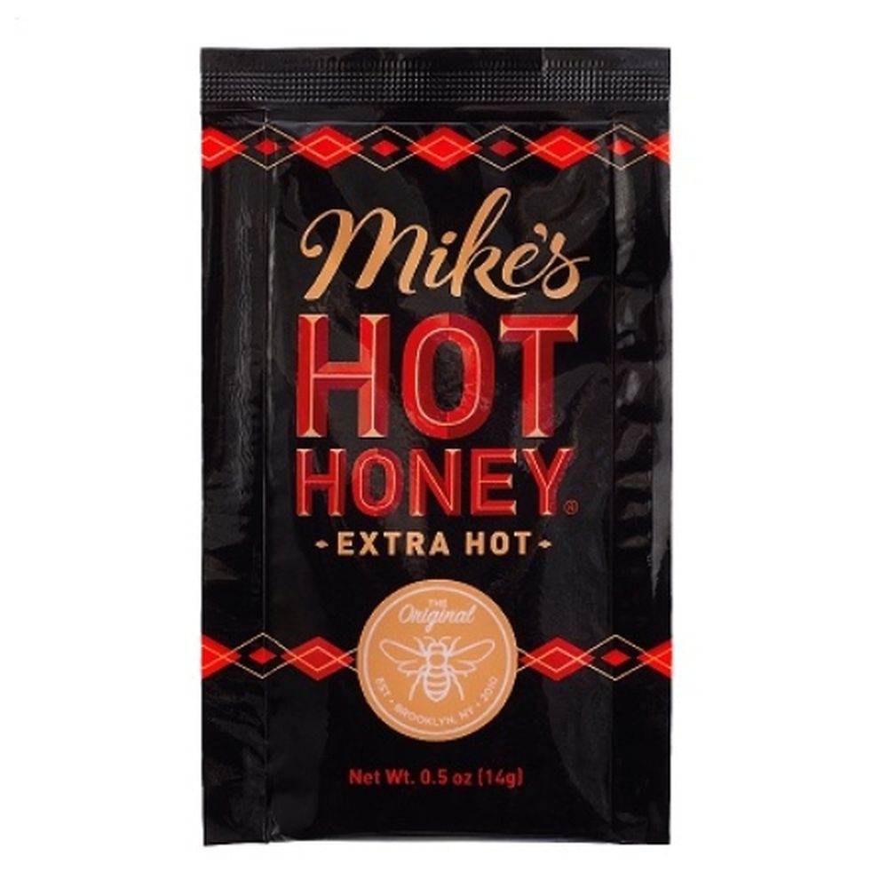 Mikes Extra Hot Honey - Squeeze Pack -- 100 per case