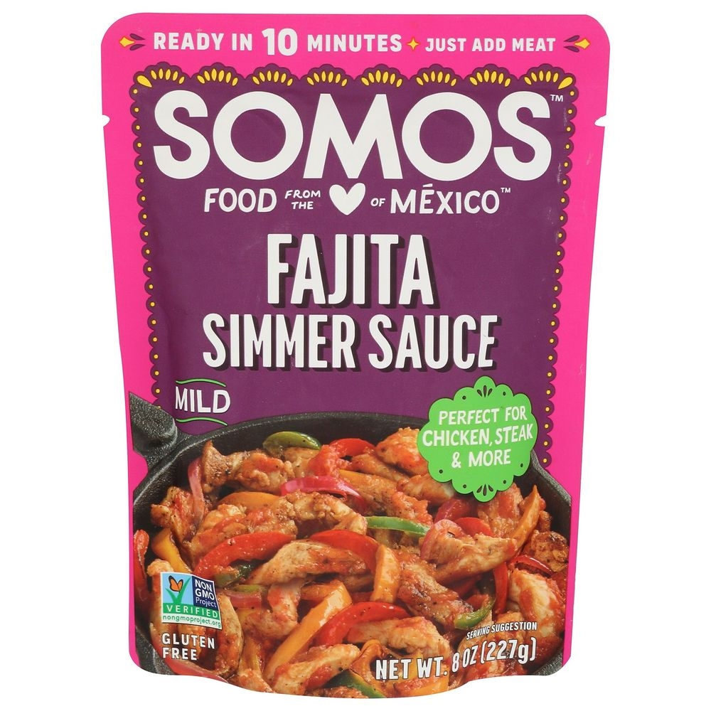Somos Mild Fajita Simmer Sauce, 8 Ounce -- 6 per case